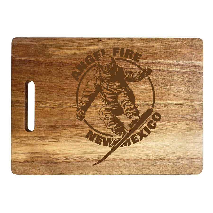 Angel Fire Mexico Souvenir Wooden Cutting Board 10 x 14 Image 1