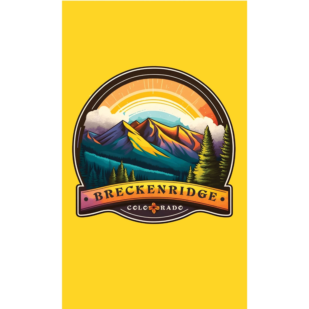 Breckenridge Colorado Design B Souvenir Metal Sign 9 x 15 Image 1