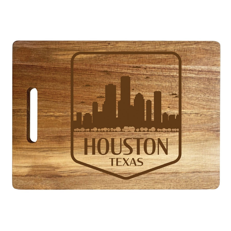 Houston Texas Souvenir Wooden Cutting Board 10 x 14 Image 1