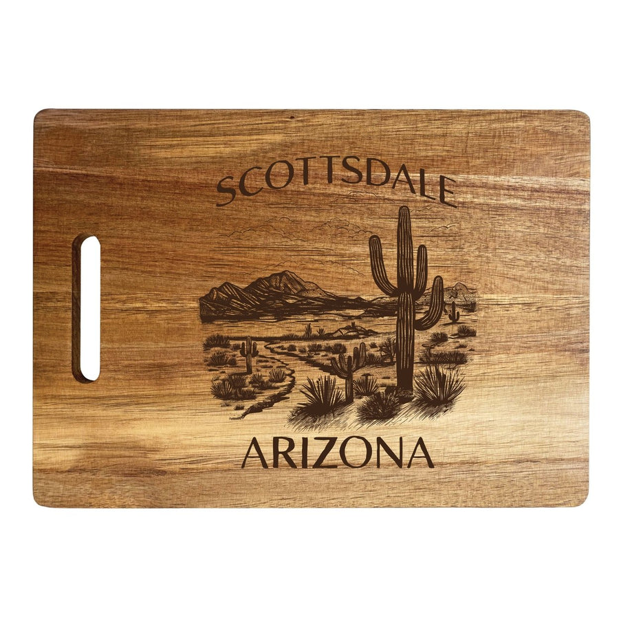 Scottsdale Arizona Souvenir Wooden Cutting Board 10 x 14 Image 1