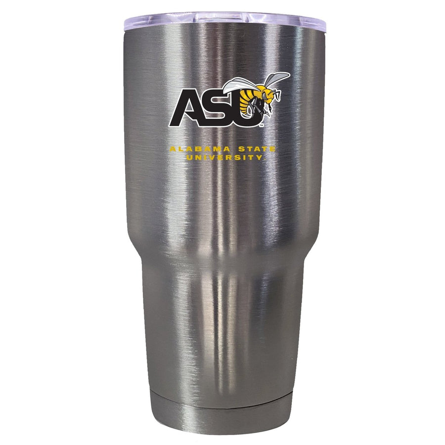 Alabama State University Mascot Logo Tumbler - 24oz Color-Choice Insulated Stainless Steel Mug Image 1
