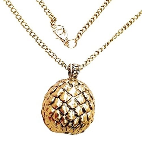 Shalalla London Dragon Egg Pendant Necklace Daenerys Targaryen Gold Plated Image 1