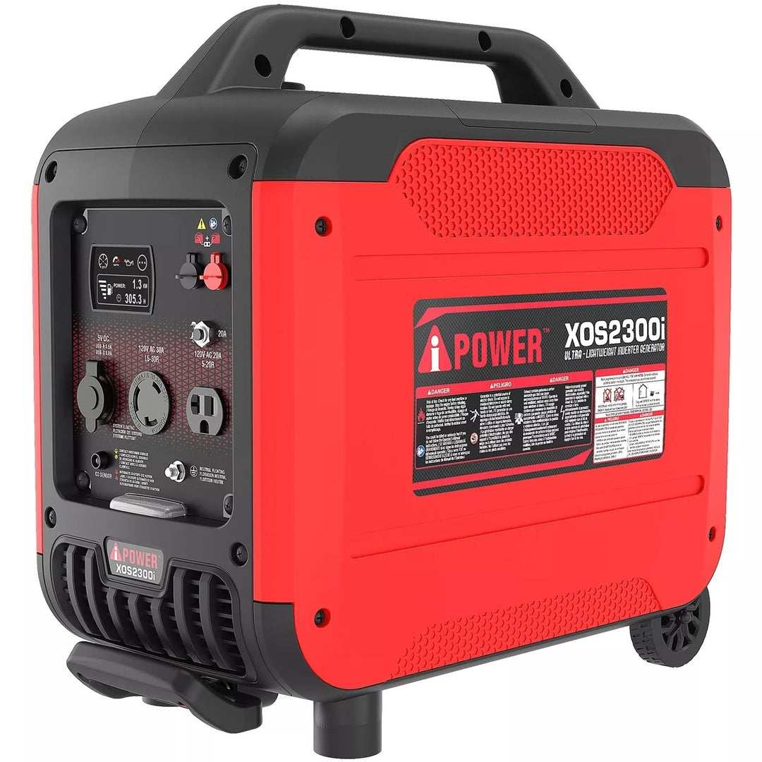 A-iPower 2300 Watt Portable Generator Inverter With Portability Kit & CO Sensor Image 3