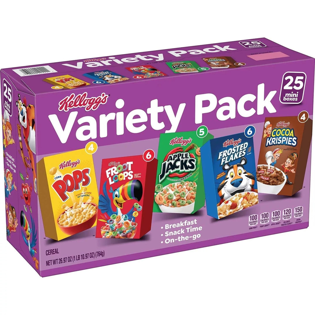 Kelloggs Assorted Breakfast Cereals (25 Pack) Image 1