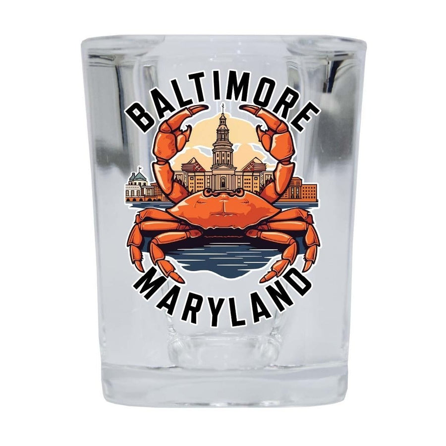 Baltimore Maryland D Souvenir 2.5 Ounce Shot Glass Square Image 1