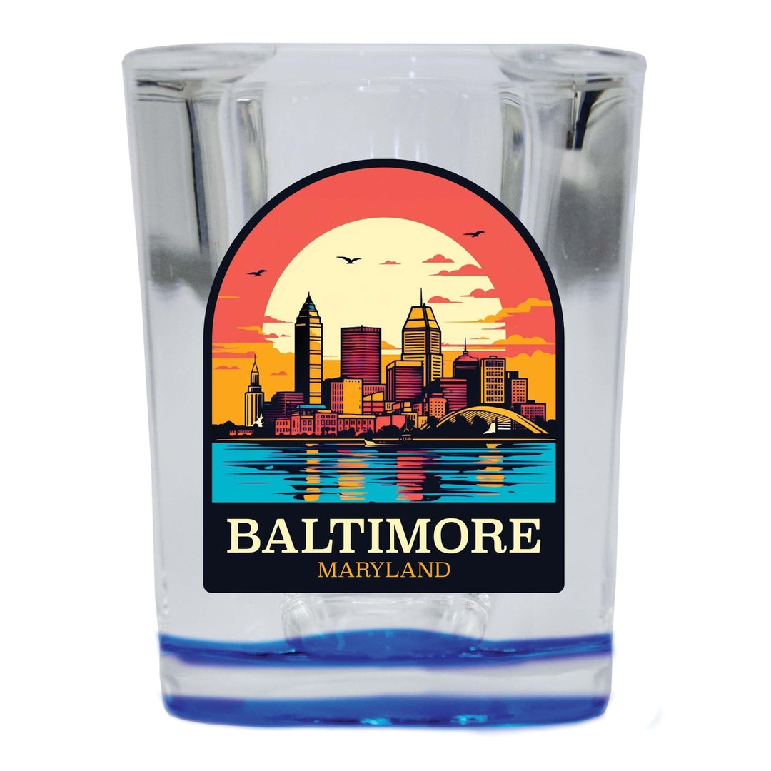 Baltimore Maryland C Souvenir 2.5 Ounce Shot Glass Square Image 2