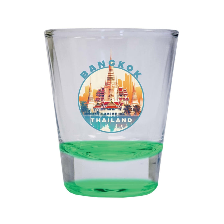 Bangkok Thailand C Souvenir 1.5 Ounce Shot Glass Round Image 4