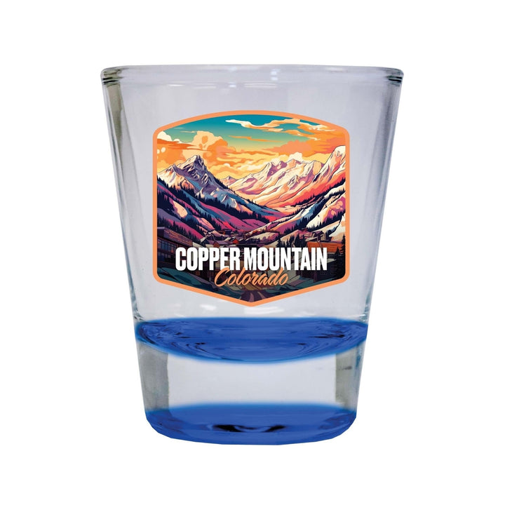 Copper Mountain A Souvenir 1.5 Ounce Shot Glass Round Image 2