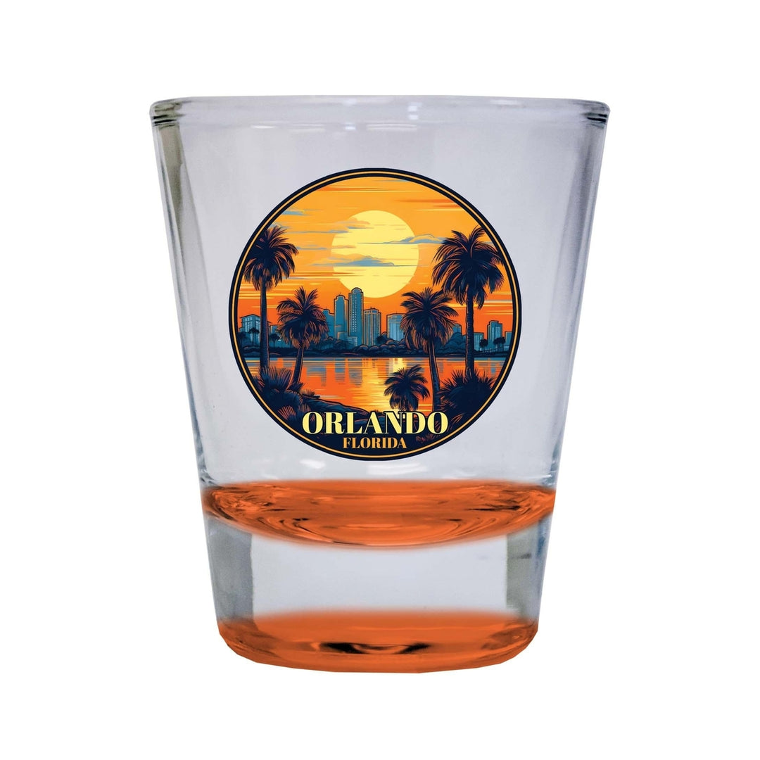 Orlando Florida B Souvenir 1.5 Ounce Shot Glass Round Image 4