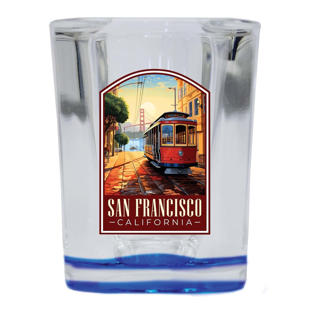 San Francisco California C Souvenir 2.5 Ounce Shot Glass Square Image 2