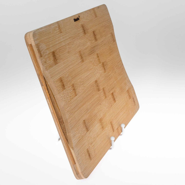 Bamboo Cutting Board 15x10 inch Double Sided Serving Tray with Juice Groove Handles Image 10