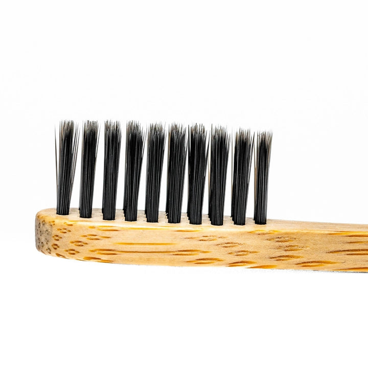 Bamboo Toothbrush Set of 5 - Bamboo Toothbrushes with Medium Bristles for Adults - Eco-FriendlyBiodegradableNatural Image 11