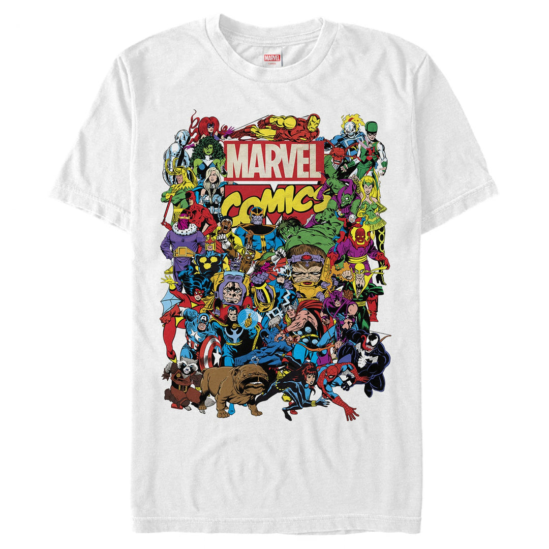 Marvel Hero Epic Collage T-Shirt Image 1