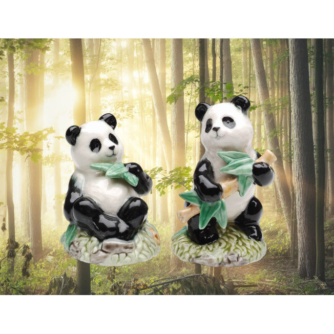 Ceramic Panda Bear Salt and Pepper ShakersHome Dcor, Image 1