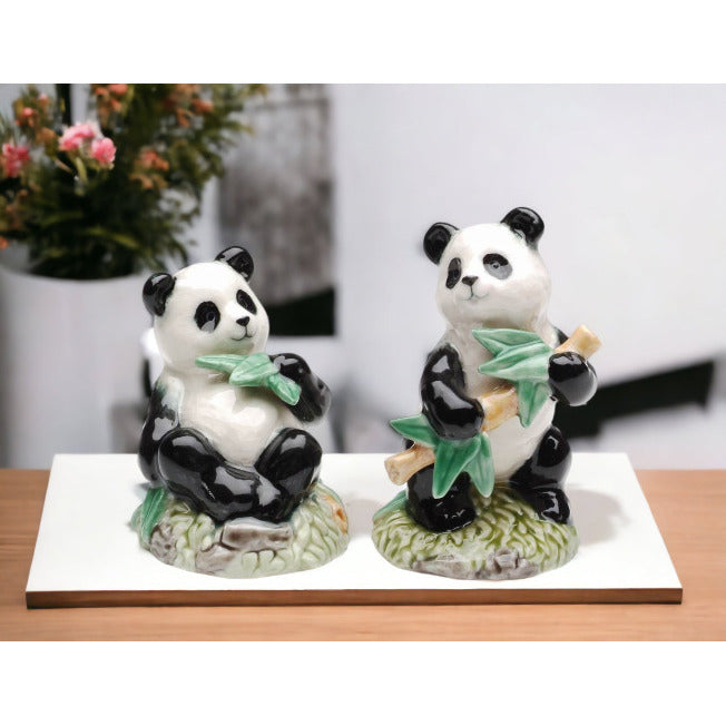 Ceramic Panda Bear Salt and Pepper ShakersHome Dcor, Image 2