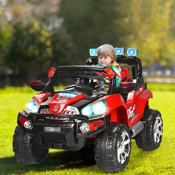 12V Kids Ride On Truck Car SUV MP3 RC Remote Control w/ LED Lights MusicRed Image 3