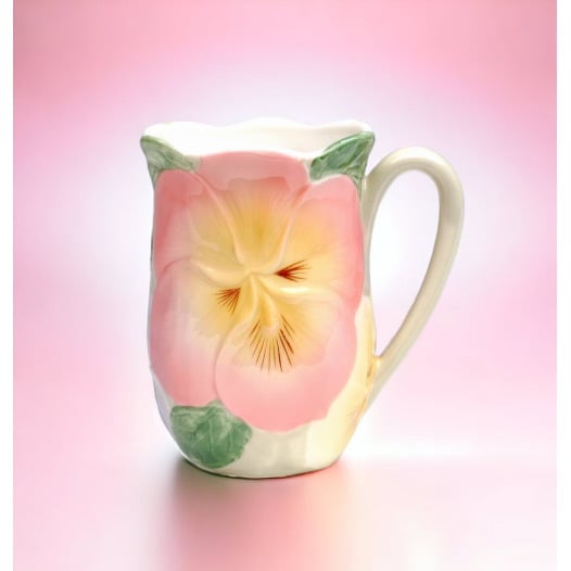 Ceramic Pansy Flower Mug 10oz  Mom Nature Image 2