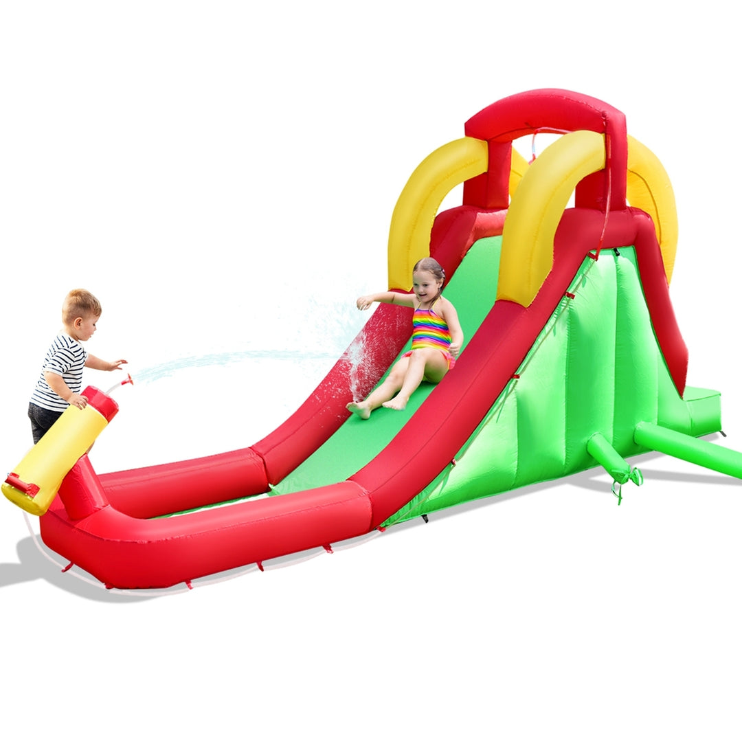 Inflatable Moonwalk Water Slide Bounce House Bouncer Kids Jumper Climbing Image 1