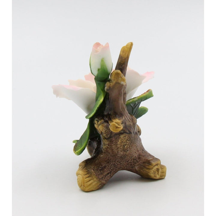 Ceramic Peace Rose Figurine 5 1/8"  Nature Image 4