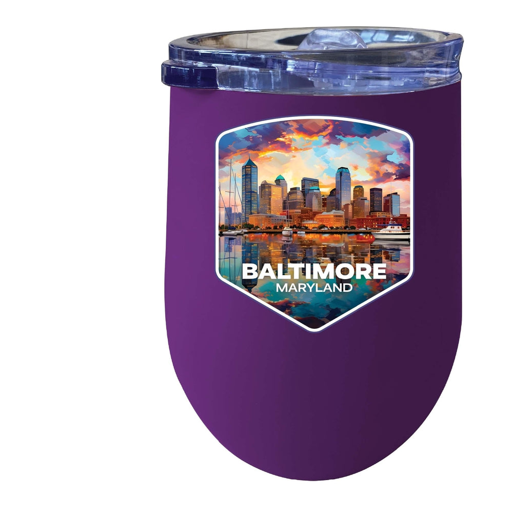 Baltimore Maryland A Souvenir 12 oz Insulated Wine Tumbler Image 2