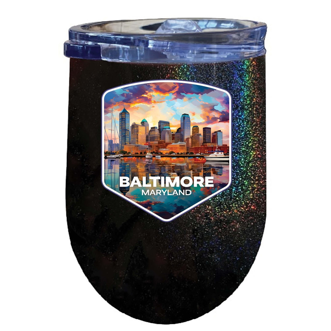 Baltimore Maryland A Souvenir 12 oz Insulated Wine Tumbler Image 3