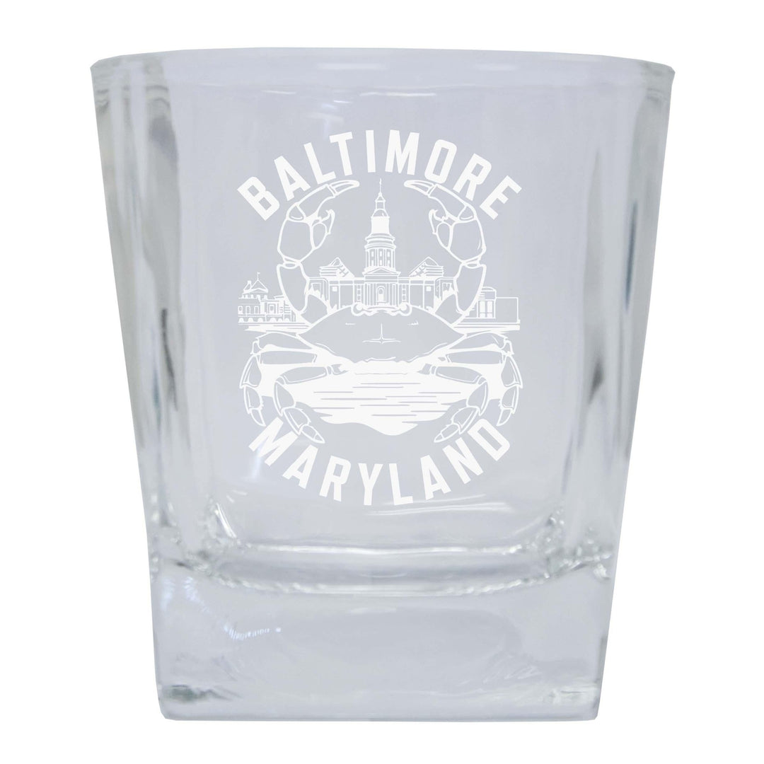 Baltimore Maryland A Souvenir 5 oz Engraved Shooter Glass Image 1