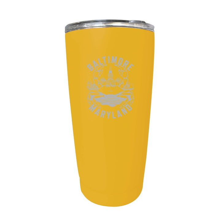 Baltimore Maryland A Souvenir 16 oz Engraved Insulated Tumbler Image 3