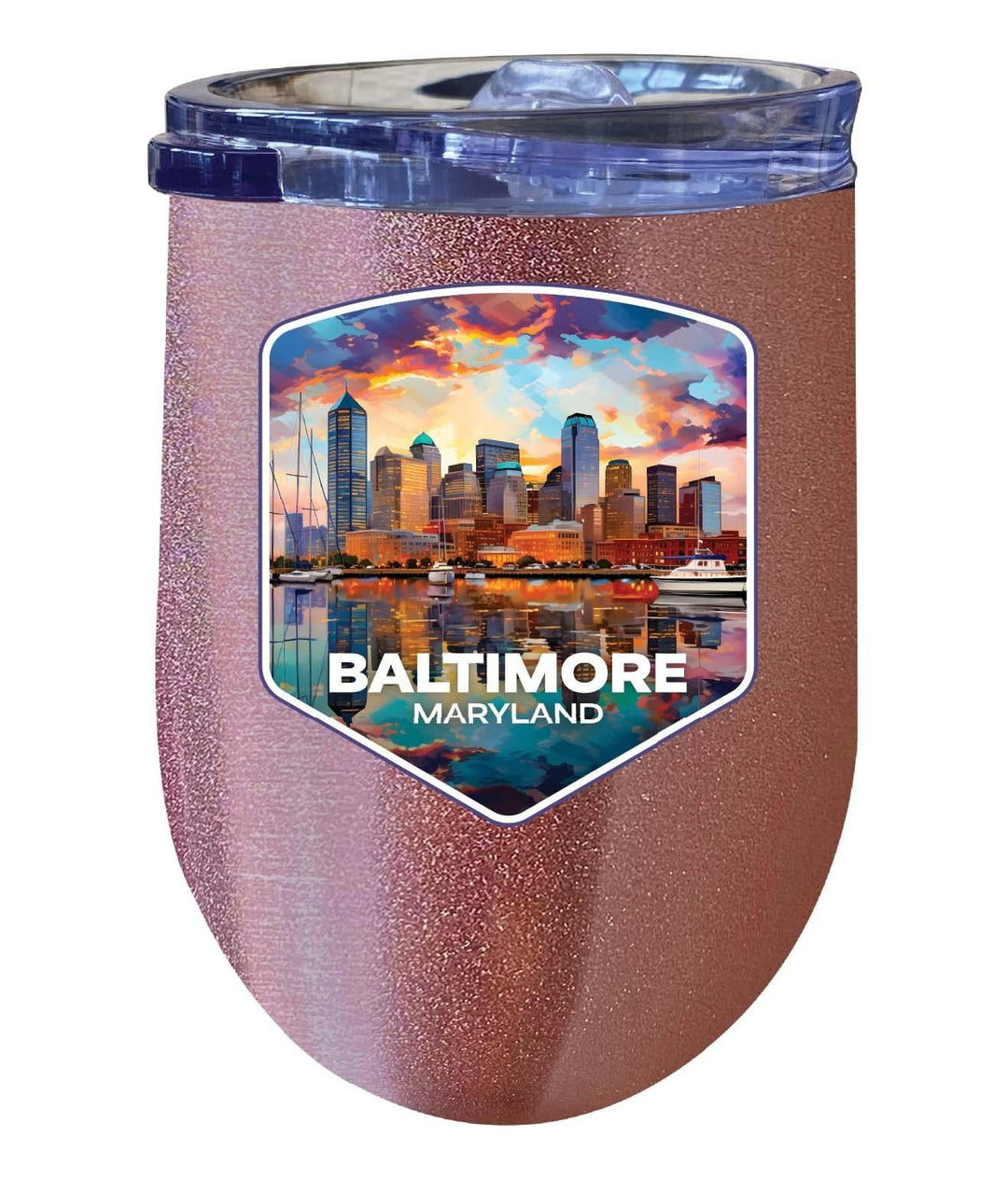 Baltimore Maryland A Souvenir 12 oz Insulated Wine Tumbler Image 7