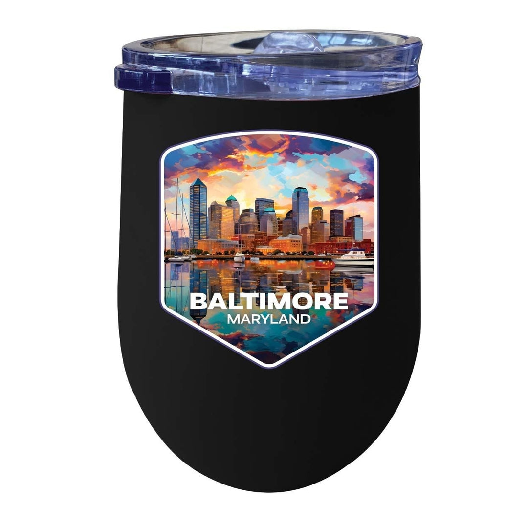 Baltimore Maryland A Souvenir 12 oz Insulated Wine Tumbler Image 8