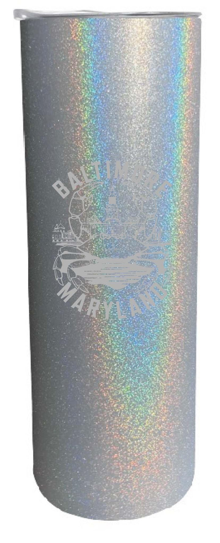 Baltimore Maryland A Souvenir 20 oz Engraved Insulated Skinny Tumbler Image 4