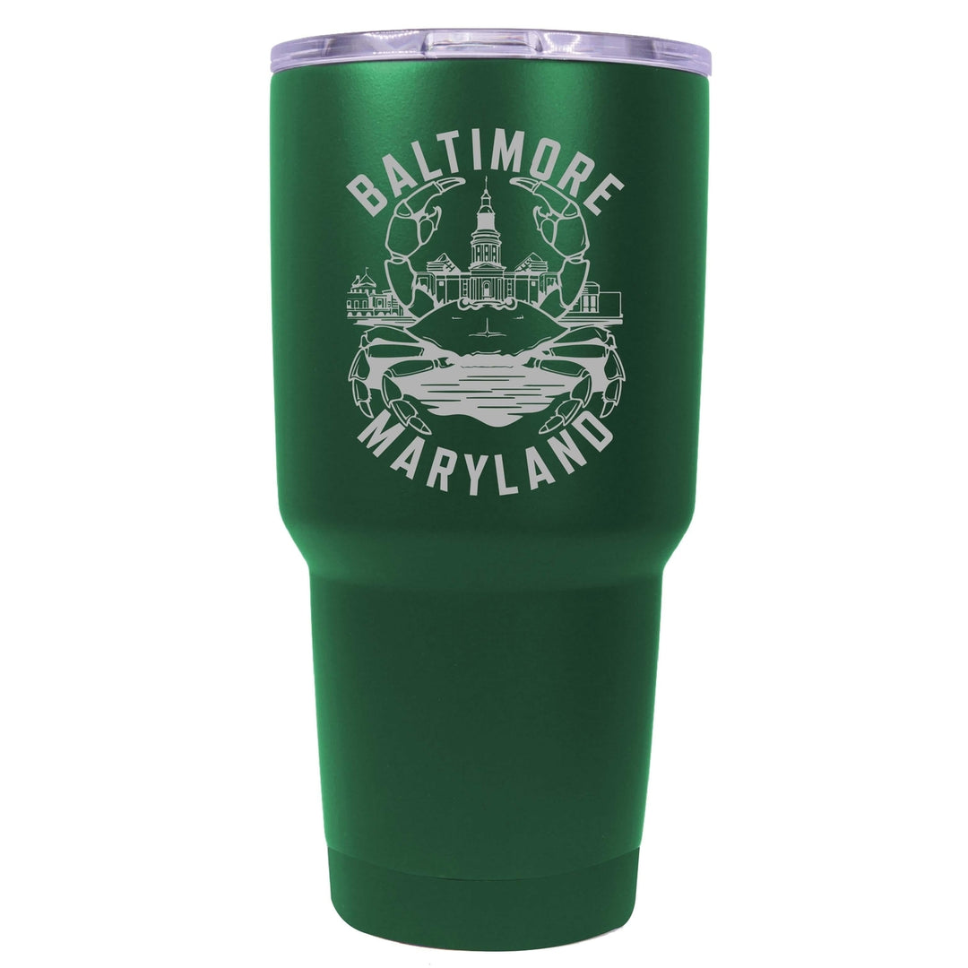 Baltimore Maryland A Souvenir 24 oz Engraved Insulated Tumbler Image 1