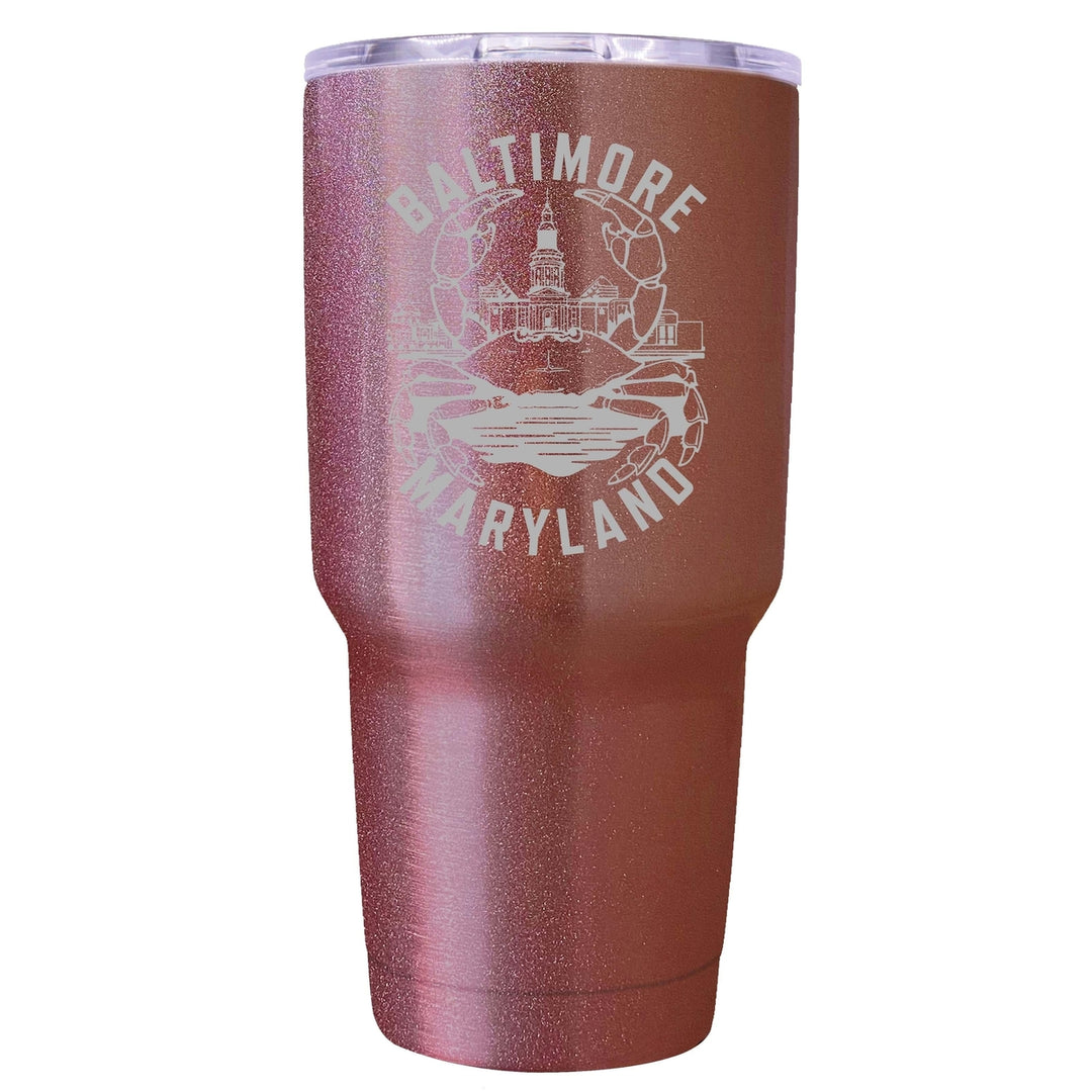 Baltimore Maryland A Souvenir 24 oz Engraved Insulated Tumbler Image 3