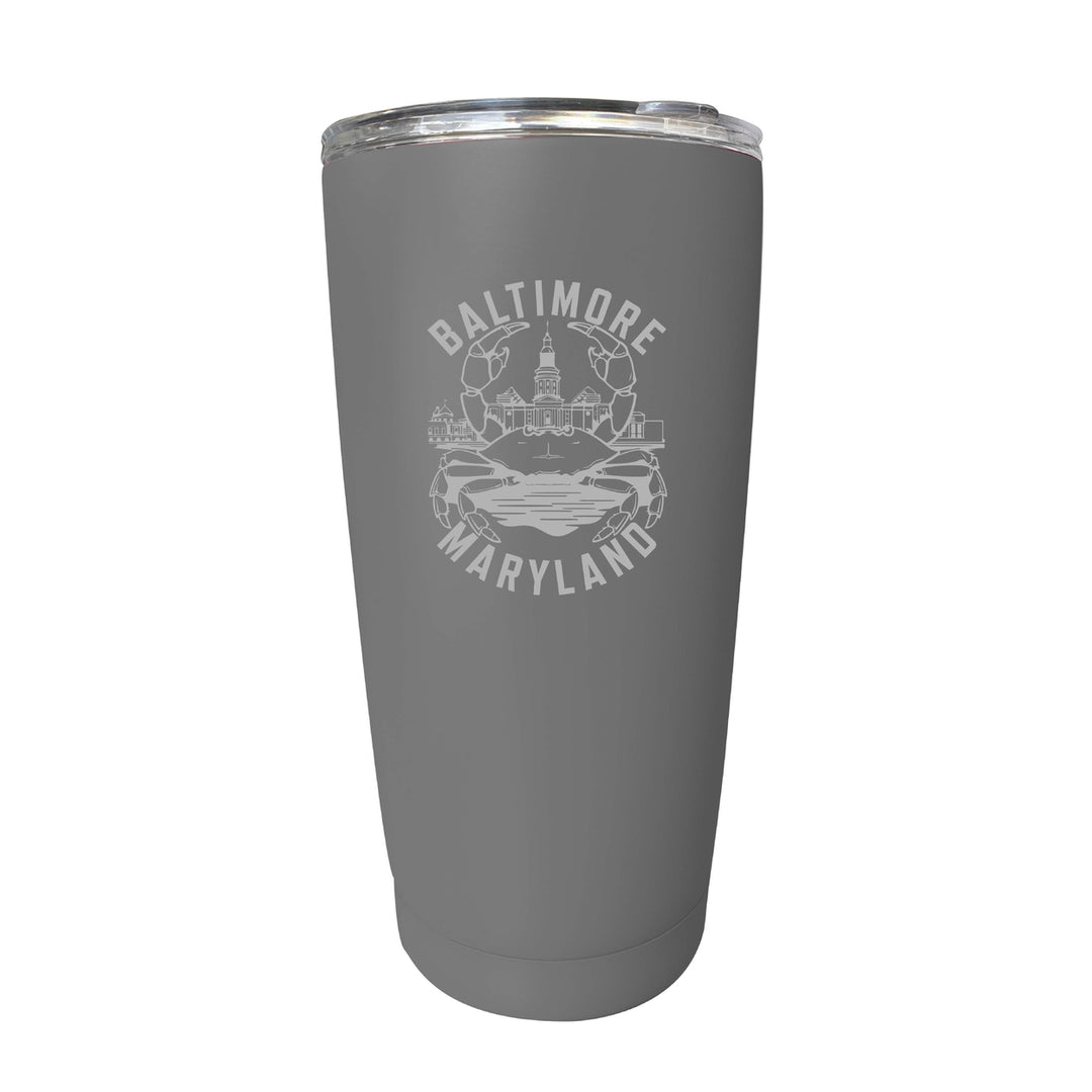 Baltimore Maryland A Souvenir 16 oz Engraved Insulated Tumbler Image 6