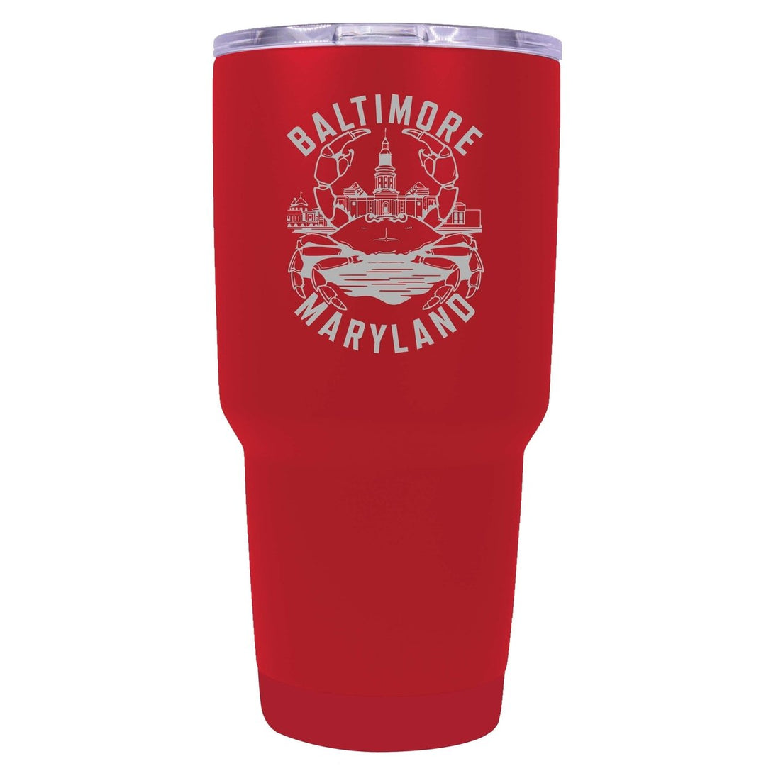 Baltimore Maryland A Souvenir 24 oz Engraved Insulated Tumbler Image 1