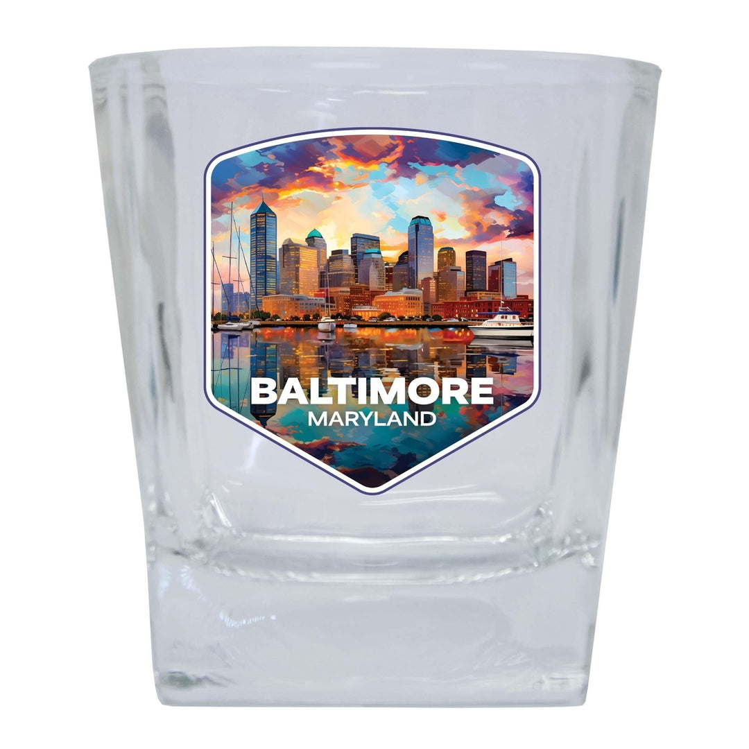 Baltimore Maryland A Souvenir 8oz Whiskey Glass Image 1