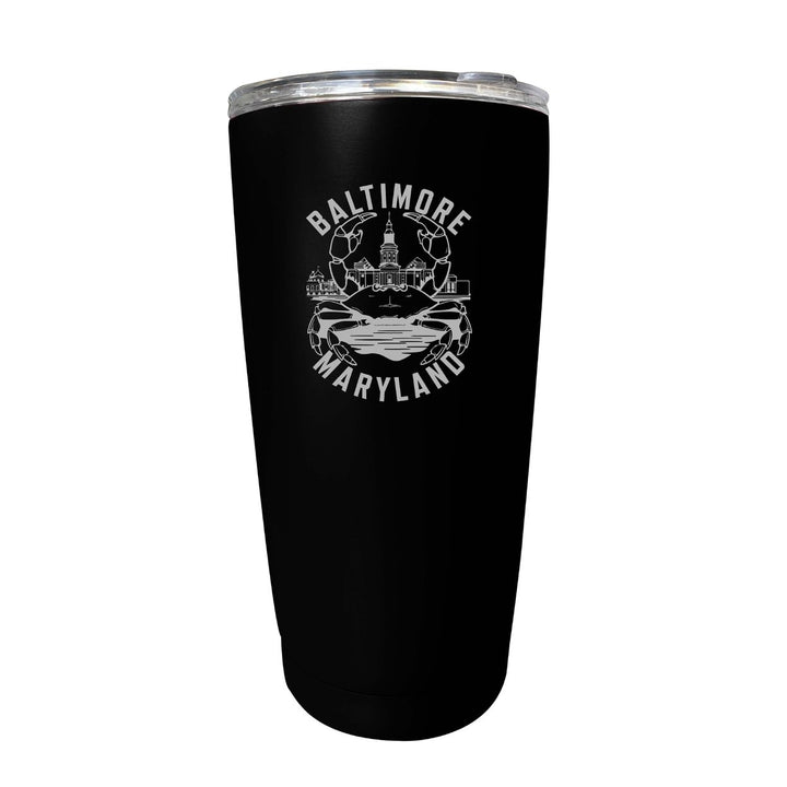 Baltimore Maryland A Souvenir 16 oz Engraved Insulated Tumbler Image 1