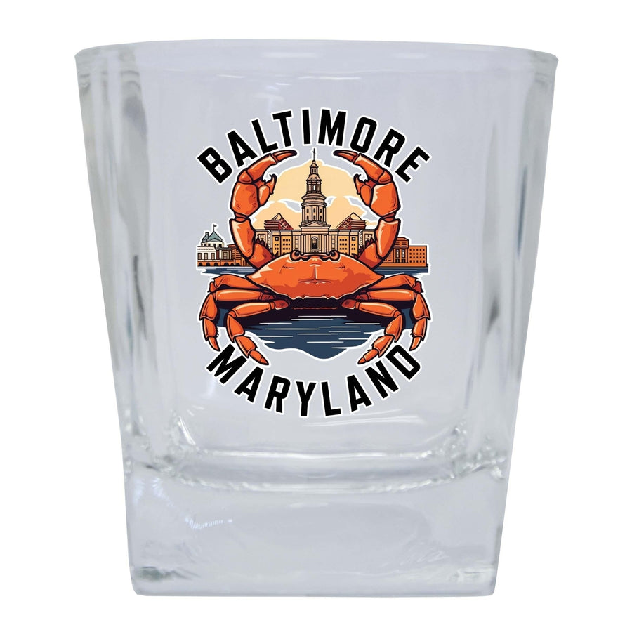 Baltimore Maryland D Souvenir 8oz Whiskey Glass Image 1