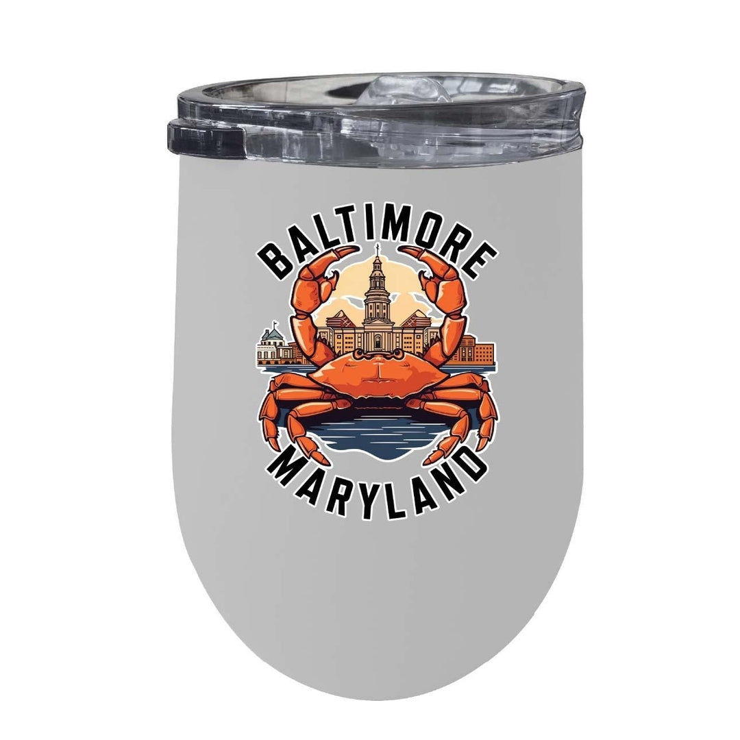 Baltimore Maryland D Souvenir 12 oz Insulated Wine Tumbler Image 1