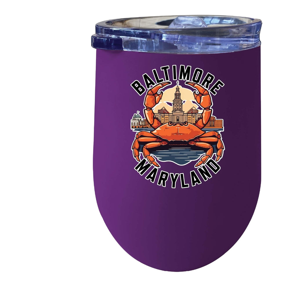 Baltimore Maryland D Souvenir 12 oz Insulated Wine Tumbler Image 2