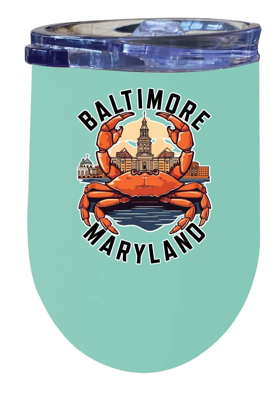 Baltimore Maryland D Souvenir 12 oz Insulated Wine Tumbler Image 3