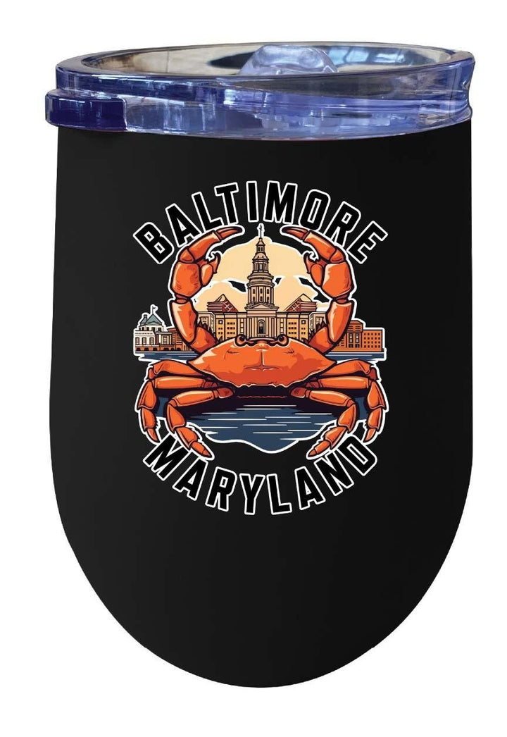 Baltimore Maryland D Souvenir 12 oz Insulated Wine Tumbler Image 1