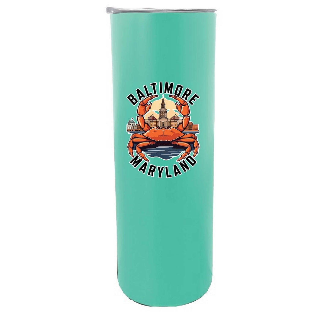 Baltimore Maryland D Souvenir 20 oz Insulated Skinny Tumbler Image 2