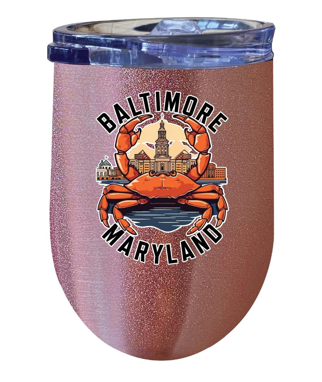 Baltimore Maryland D Souvenir 12 oz Insulated Wine Tumbler Image 6