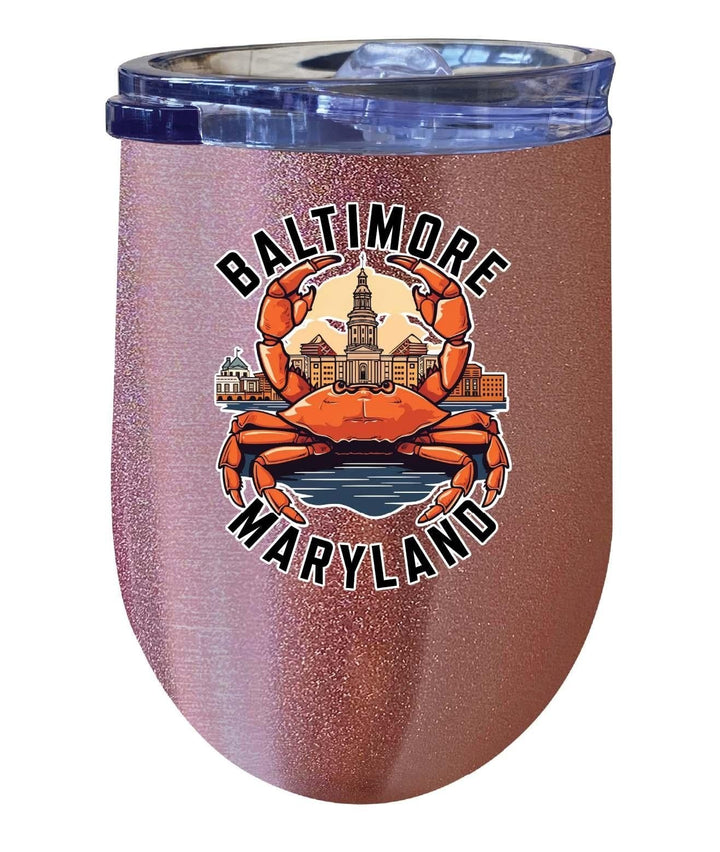 Baltimore Maryland D Souvenir 12 oz Insulated Wine Tumbler Image 1