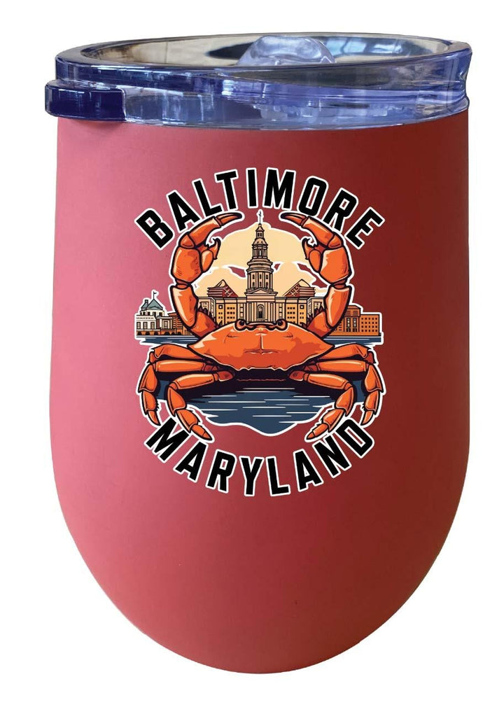 Baltimore Maryland D Souvenir 12 oz Insulated Wine Tumbler Image 7