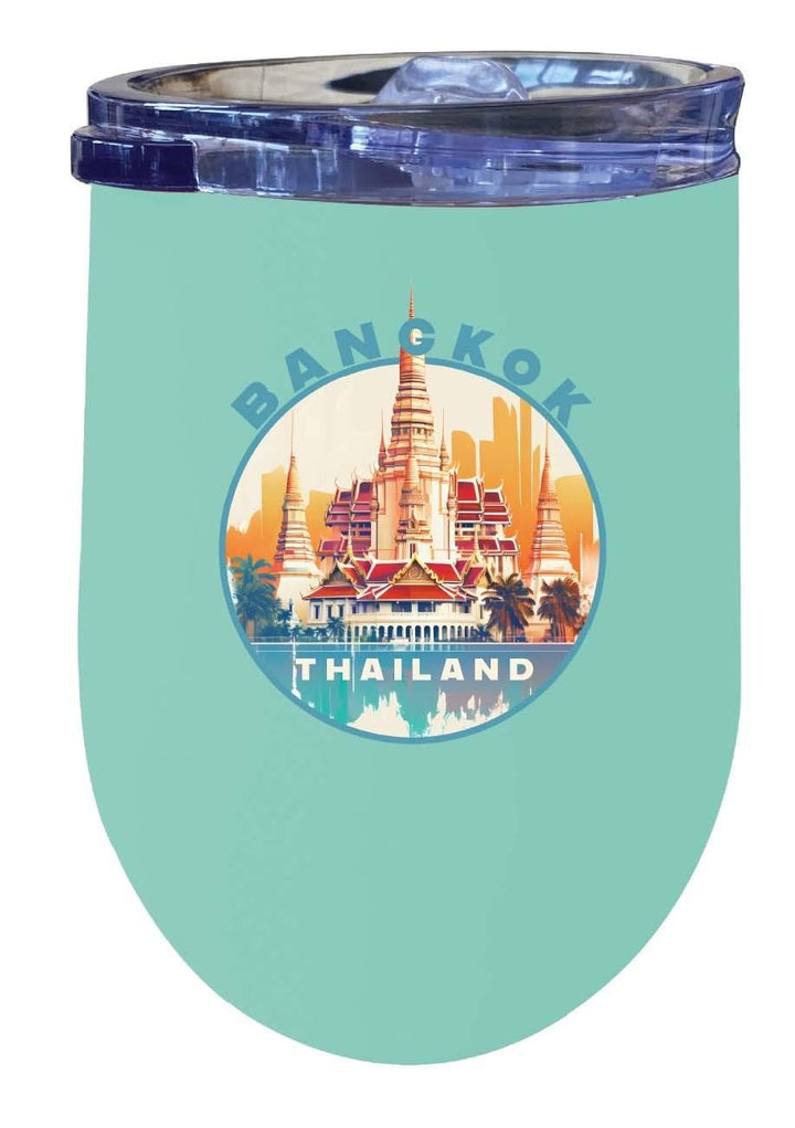 Bangkok Thailand C Souvenir 12 oz Insulated Wine Tumbler Image 2