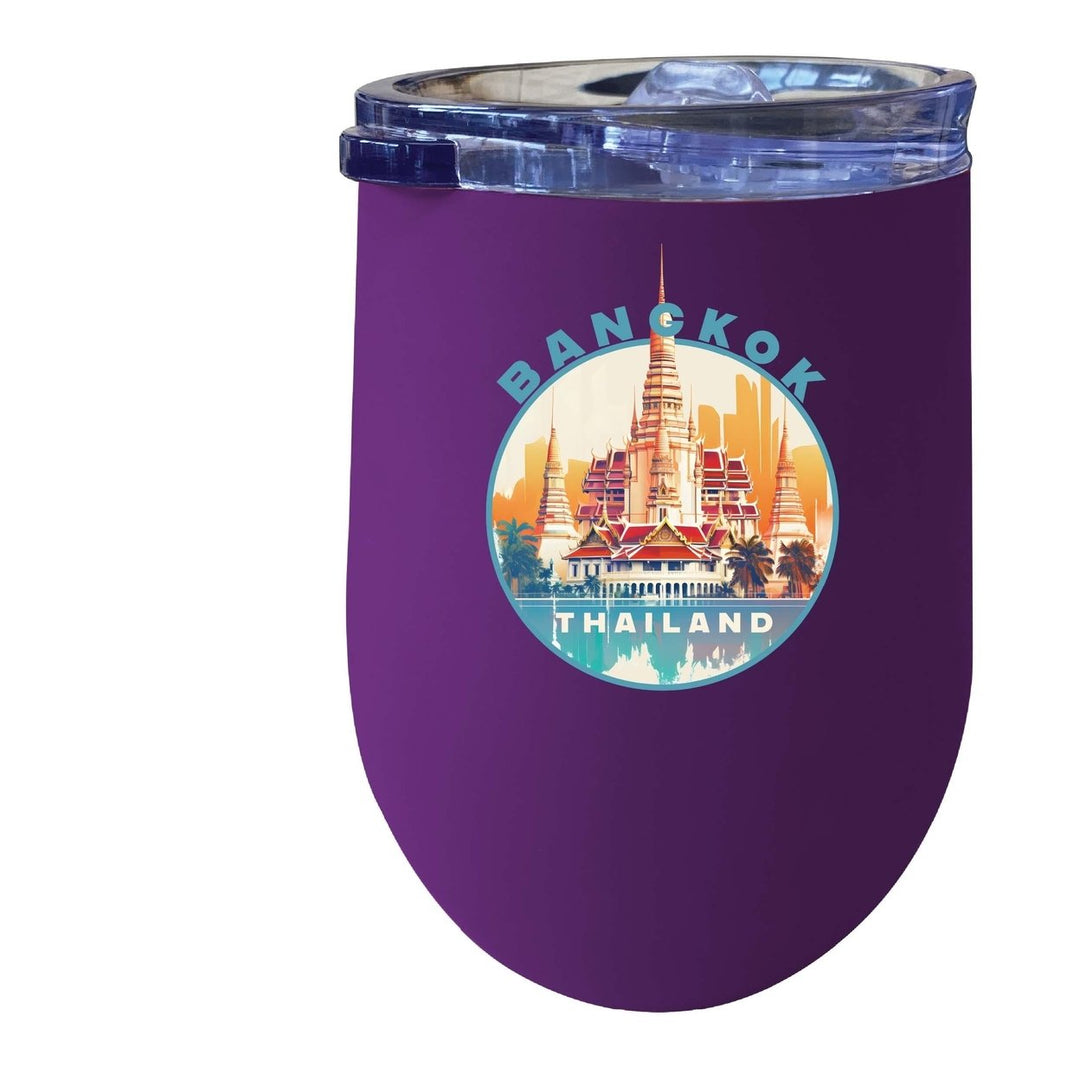 Bangkok Thailand C Souvenir 12 oz Insulated Wine Tumbler Image 3