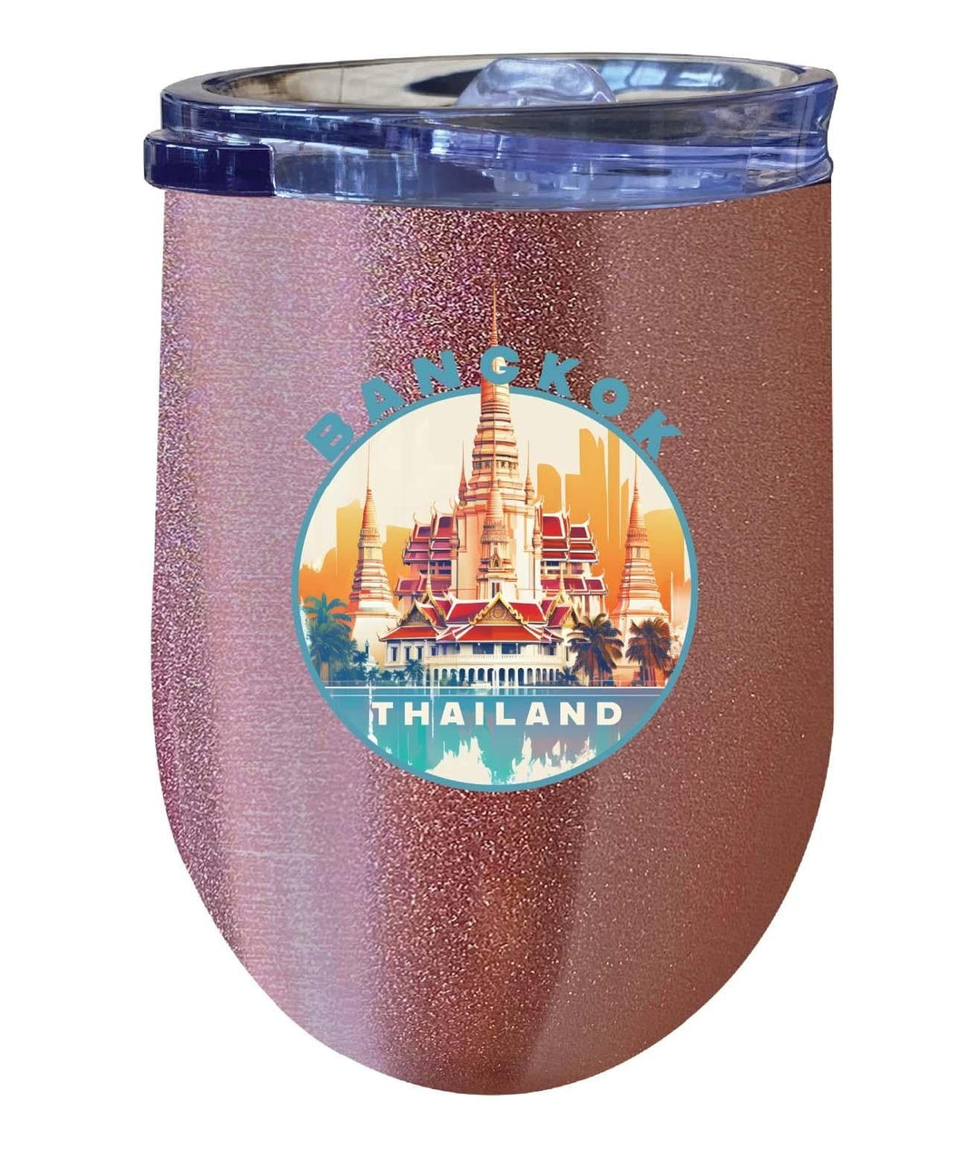 Bangkok Thailand C Souvenir 12 oz Insulated Wine Tumbler Image 4