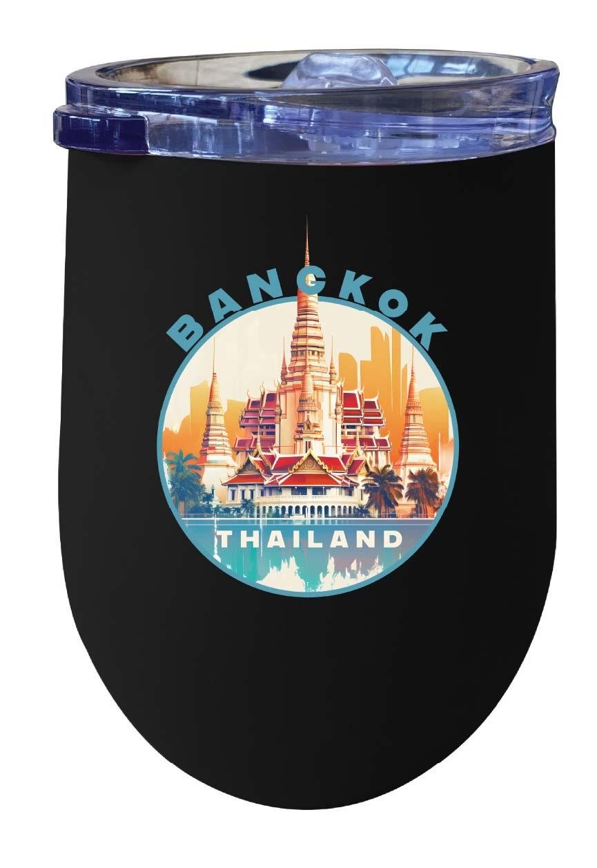 Bangkok Thailand C Souvenir 12 oz Insulated Wine Tumbler Image 4