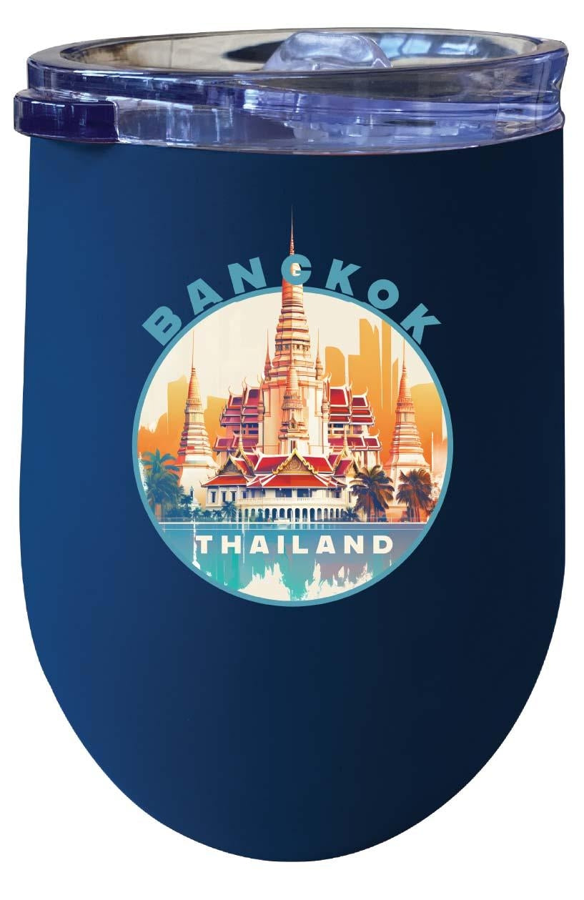 Bangkok Thailand C Souvenir 12 oz Insulated Wine Tumbler Image 6